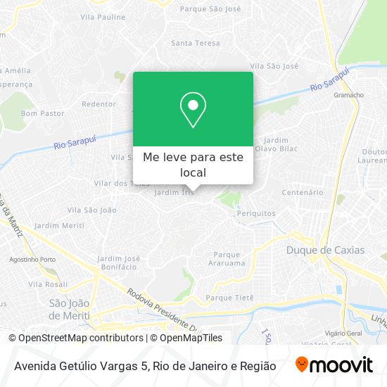 Avenida Getúlio Vargas 5 mapa