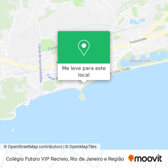 Colégio Futuro VIP Recreio mapa