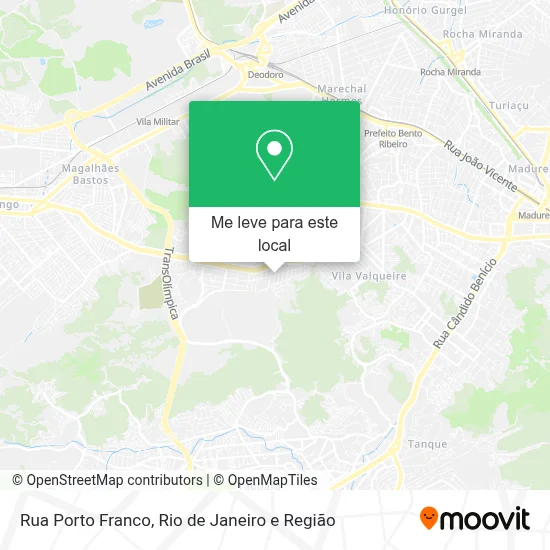 Rua Porto Franco mapa