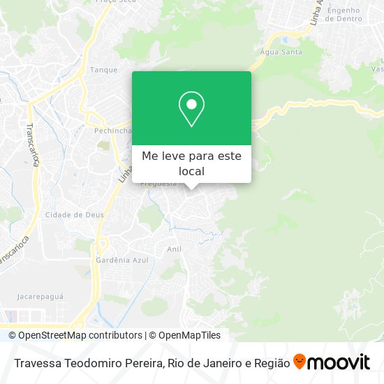 Travessa Teodomiro Pereira mapa