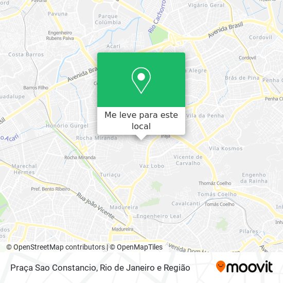 Praça Sao Constancio mapa