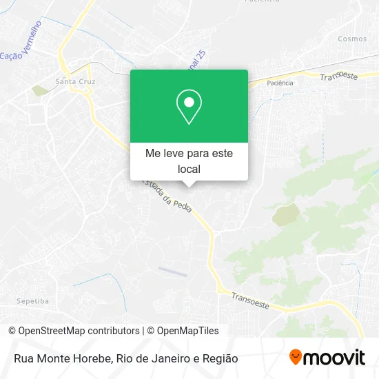 Rua Monte Horebe mapa
