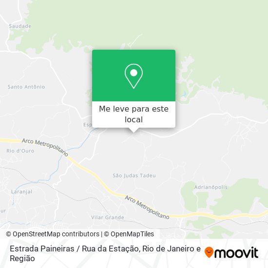 Estrada Paineiras / Rua da Estação mapa