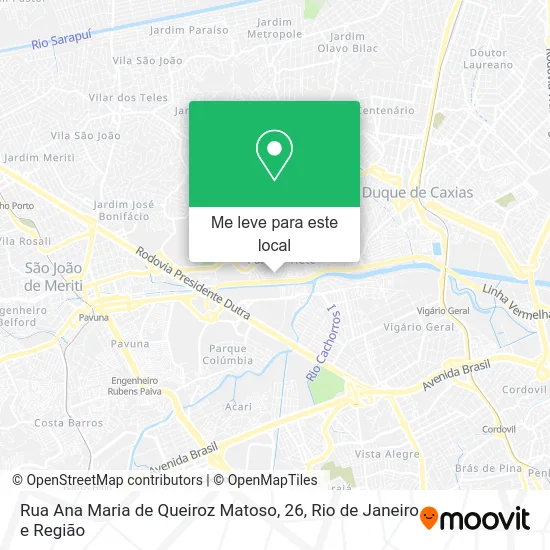 Rua Ana Maria de Queiroz Matoso, 26 mapa