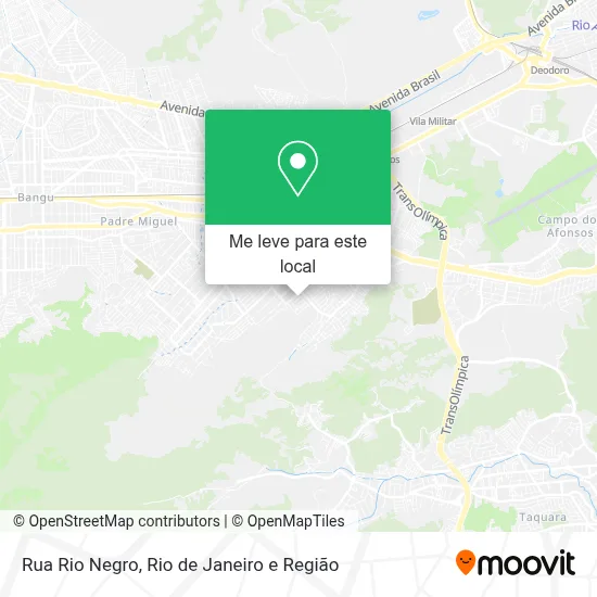 Rua Rio Negro mapa
