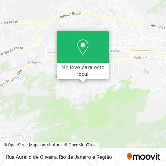 Rua Aurélio de Oliveira mapa