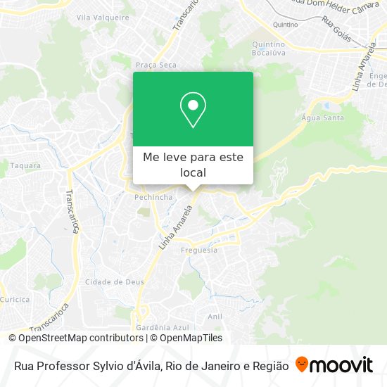 Rua Professor Sylvio d'Ávila mapa