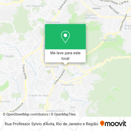Rua Professor Sylvio d'Ávila mapa