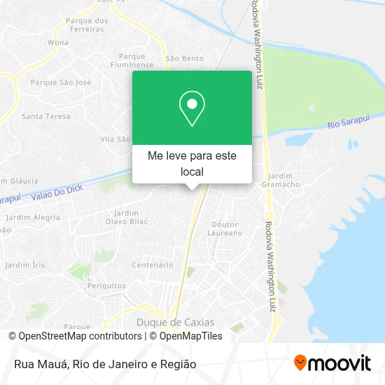 Rua Mauá mapa