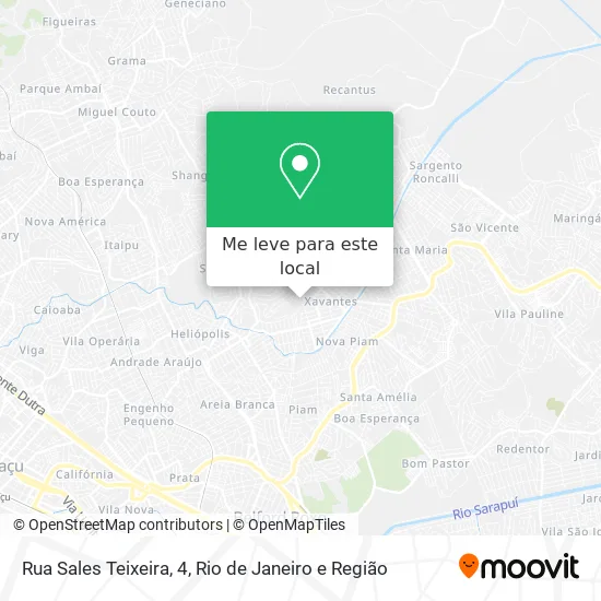 Rua Sales Teixeira, 4 mapa