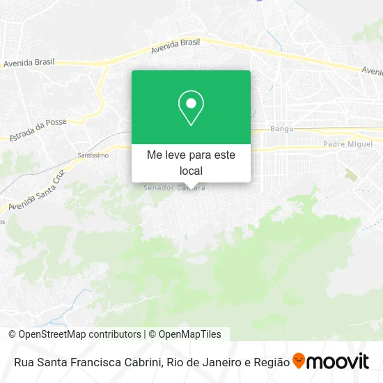 Rua Santa Francisca Cabrini mapa