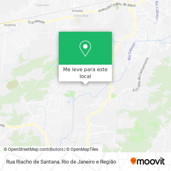 Rua Riacho de Santana mapa