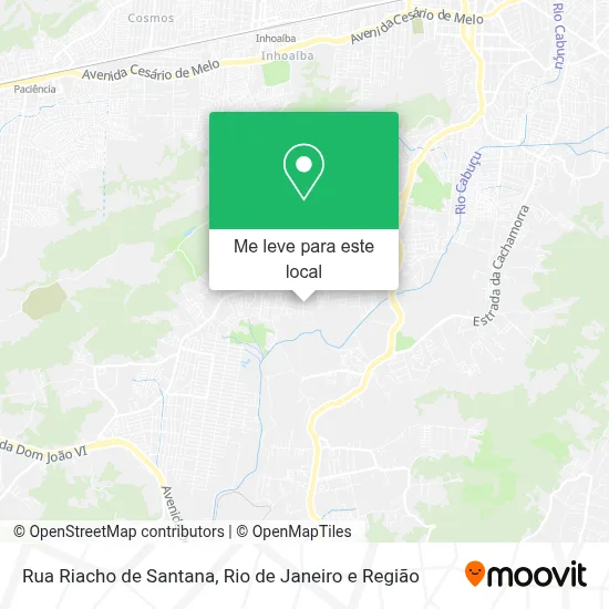 Rua Riacho de Santana mapa