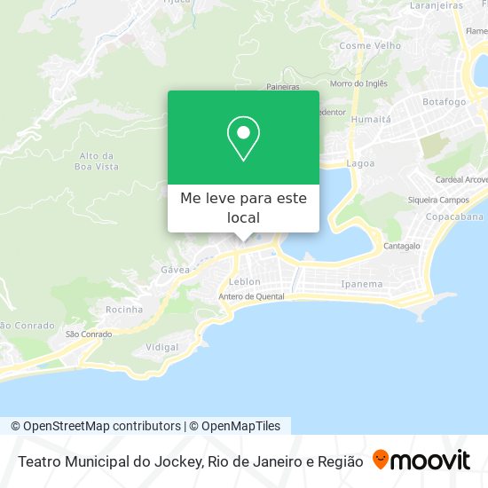 Teatro Municipal do Jockey mapa
