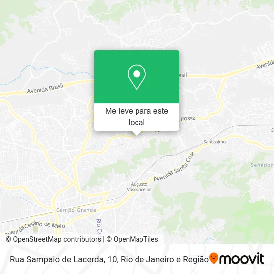Rua Sampaio de Lacerda, 10 mapa