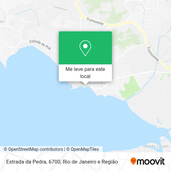 Estrada da Pedra, 6700 mapa