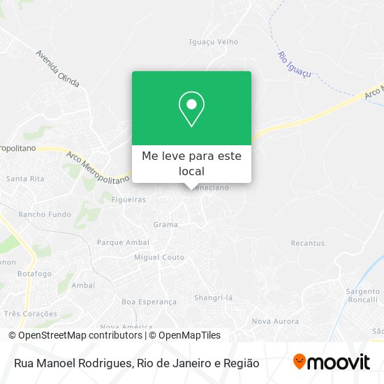 Rua Manoel Rodrigues mapa