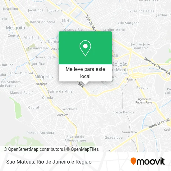 São Mateus mapa
