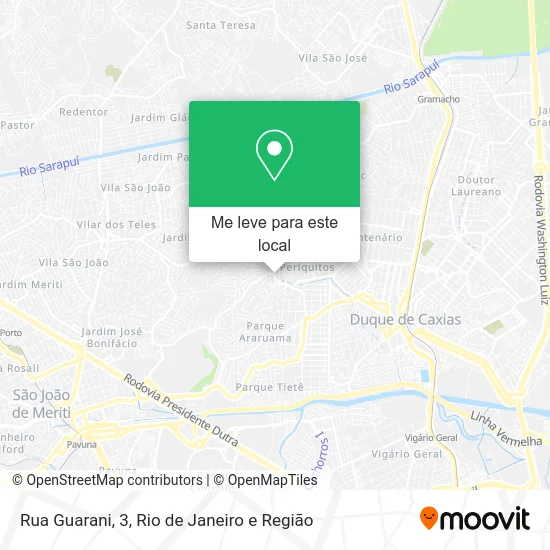 Rua Guarani, 3 mapa