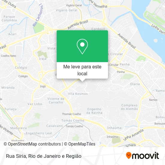 Rua Síria mapa
