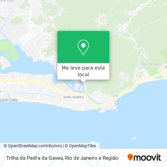 Trilha da Pedra da Gavea mapa