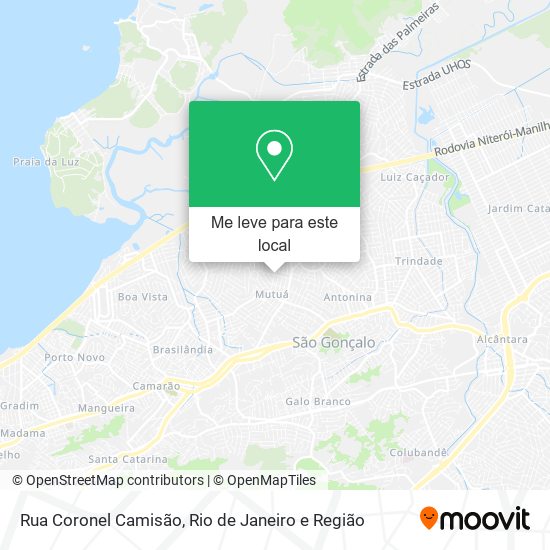 Rua Coronel Camisão mapa