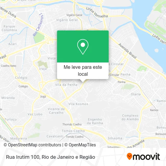 Rua Irutim 100 mapa