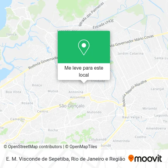 E. M. Visconde de Sepetiba mapa