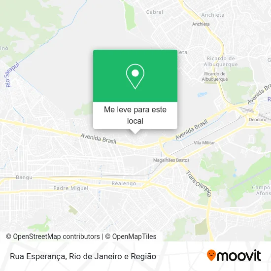 Rua Esperança mapa