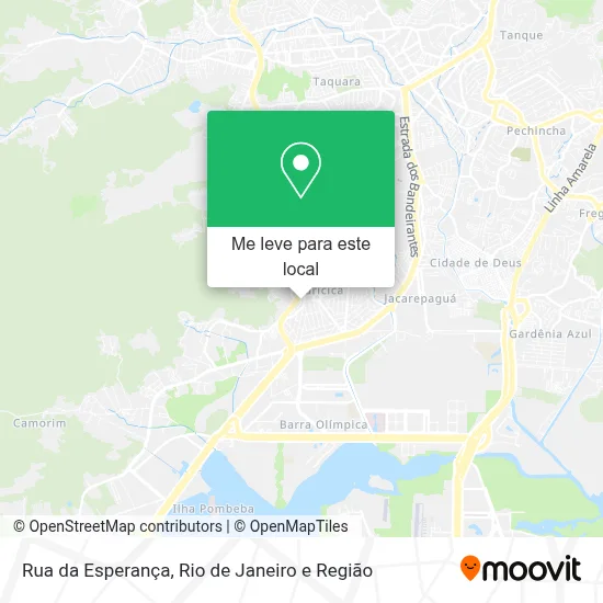 Rua da Esperança mapa