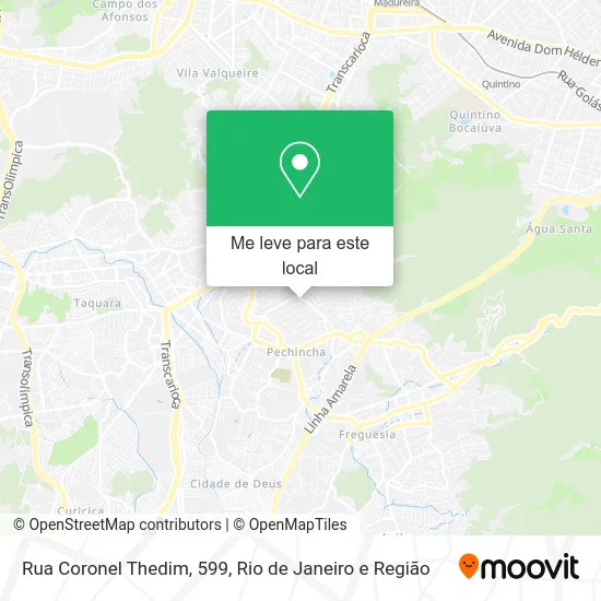 Rua Coronel Thedim, 599 mapa