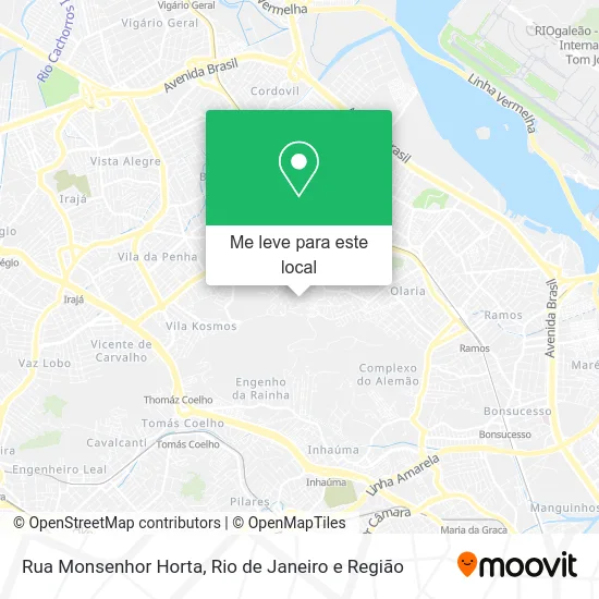 Rua Monsenhor Horta mapa