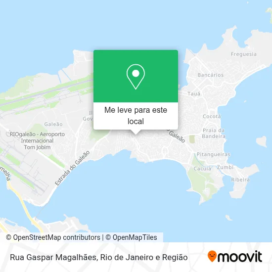 Rua Gaspar Magalhães mapa