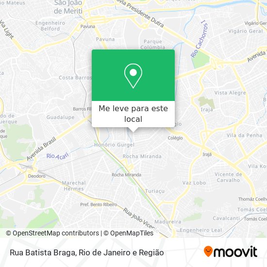 Rua Batista Braga mapa