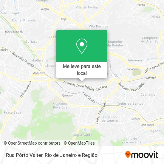 Rua Pôrto Valter mapa