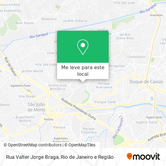 Rua Valter Jorge Braga mapa
