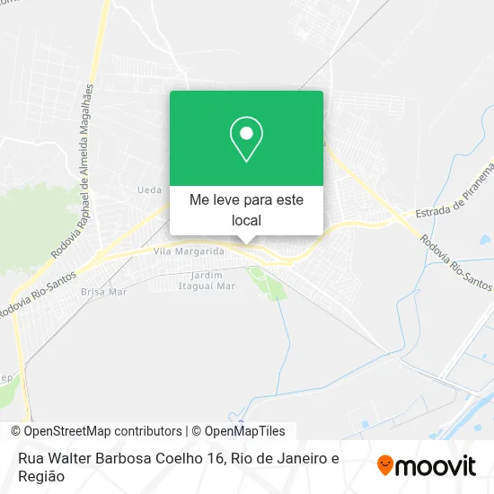 Rua Walter Barbosa Coelho 16 mapa