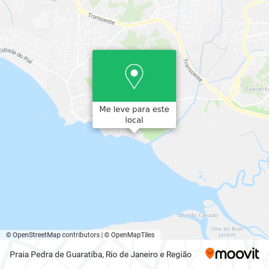 Praia Pedra de Guaratiba mapa