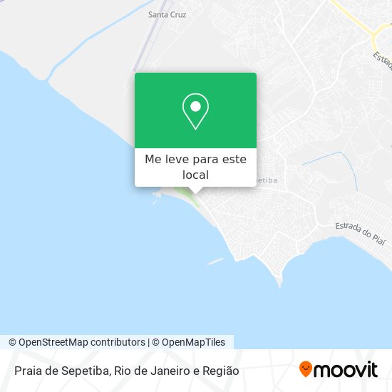 Praia de Sepetiba mapa