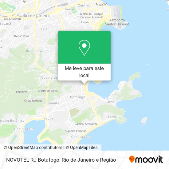 NOVOTEL RJ Botafogo mapa