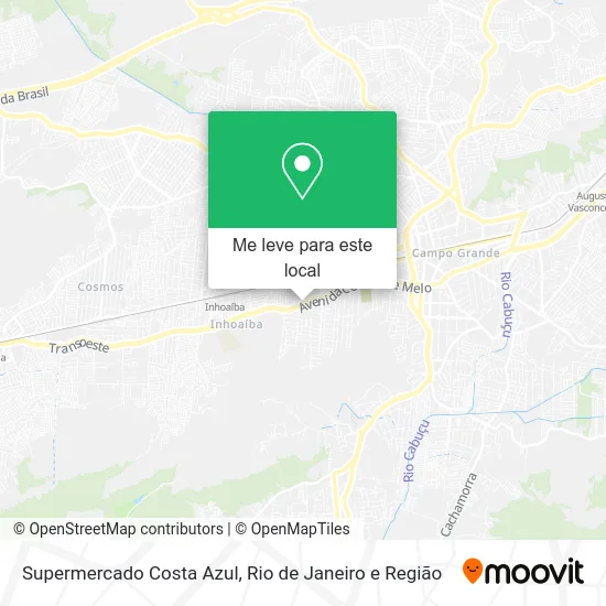 Supermercado Costa Azul mapa