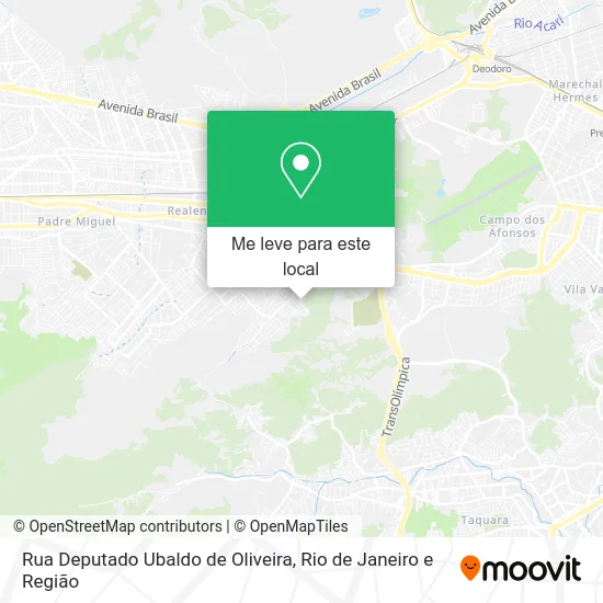 Rua Deputado Ubaldo de Oliveira mapa