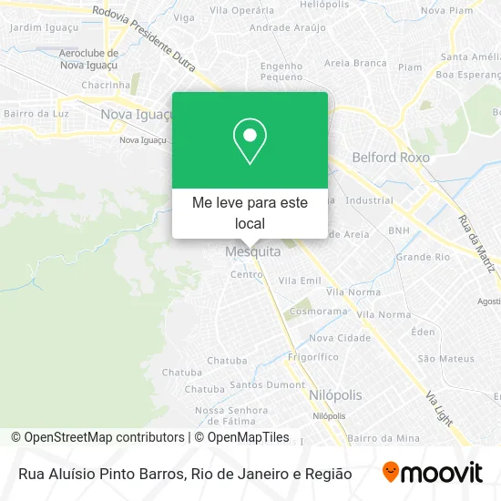Rua Aluísio Pinto Barros mapa
