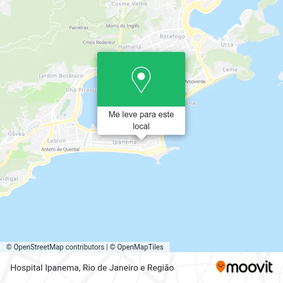 Hospital Ipanema mapa