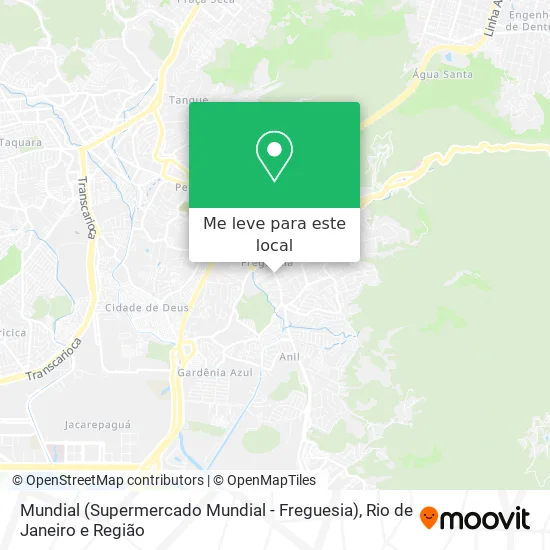Mundial (Supermercado Mundial - Freguesia) mapa