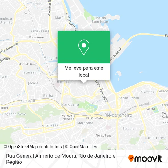 Rua General Almério de Moura mapa