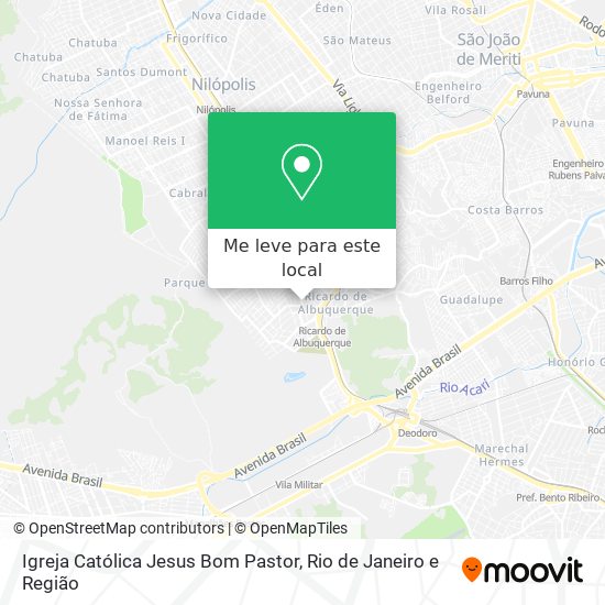 Igreja Católica Jesus Bom Pastor mapa