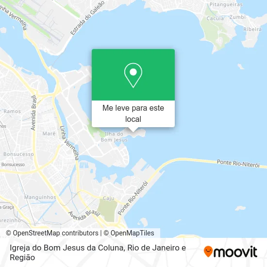 Igreja do Bom Jesus da Coluna mapa