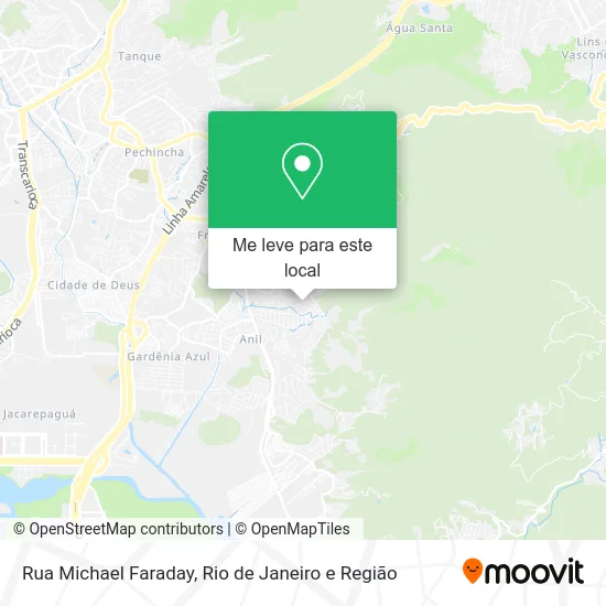 Rua Michael Faraday mapa