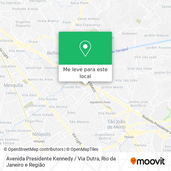 Avenida Presidente Kennedy / Via Dutra mapa